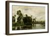 The Edge of the Pond, 1873-Charles Francois Daubigny-Framed Giclee Print