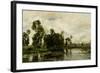 The Edge of the Pond, 1873-Charles Francois Daubigny-Framed Giclee Print