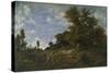 The Edge of the Woods at Monts-Girard, Fontainebleau Forest, 1852-54-Theodore Rousseau-Stretched Canvas