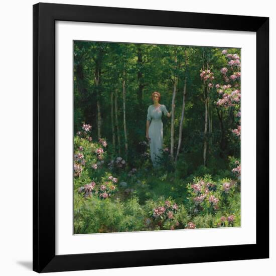 The Edge of the Woods-Charles Courtney Curran-Framed Premium Giclee Print