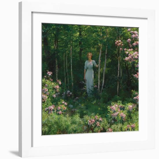 The Edge of the Woods-Charles Courtney Curran-Framed Premium Giclee Print