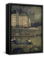 The Edges of the Seine, Paris, (1880-1924)-James Wilson Morrice-Framed Stretched Canvas