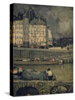 The Edges of the Seine, Paris, (1880-1924)-James Wilson Morrice-Stretched Canvas