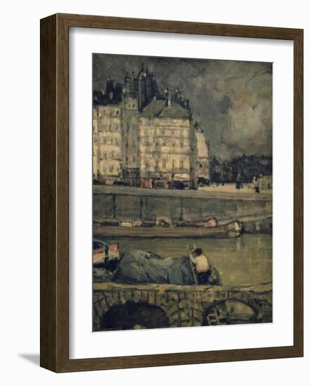 The Edges of the Seine, Paris, (1880-1924)-James Wilson Morrice-Framed Giclee Print