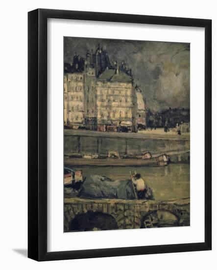 The Edges of the Seine, Paris, (1880-1924)-James Wilson Morrice-Framed Giclee Print