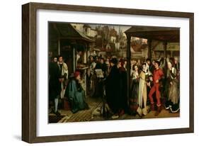 The Edict of Charles V, C.1861-Jan August Hendrik Leys-Framed Giclee Print