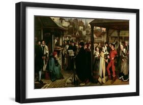 The Edict of Charles V, C.1861-Jan August Hendrik Leys-Framed Giclee Print