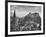 The Edinburgh Castle Sitting High on a Rock Above St. Cuthbert's Church-Hans Wild-Framed Photographic Print