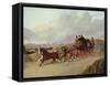 The Edinburgh to London Royal Mail Coach-John Frederick Herring I-Framed Stretched Canvas