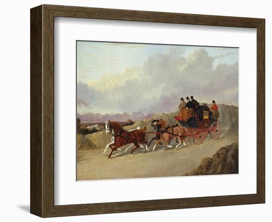 The Edinburgh to London Royal Mail Coach-John Frederick Herring I-Framed Giclee Print