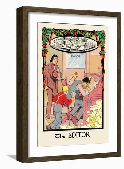 The Editor-H.o. Kennedy-Framed Art Print