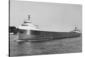 The Edmund Fitzgerald Sailing-null-Stretched Canvas