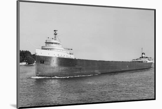 The Edmund Fitzgerald Sailing-null-Mounted Photographic Print