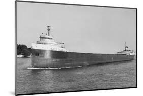 The Edmund Fitzgerald Sailing-null-Mounted Photographic Print