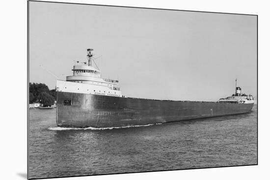 The Edmund Fitzgerald Sailing-null-Mounted Photographic Print