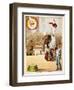 The Educated Elephants'. an Involving Elephants and Clowns in a Circus-null-Framed Premium Giclee Print