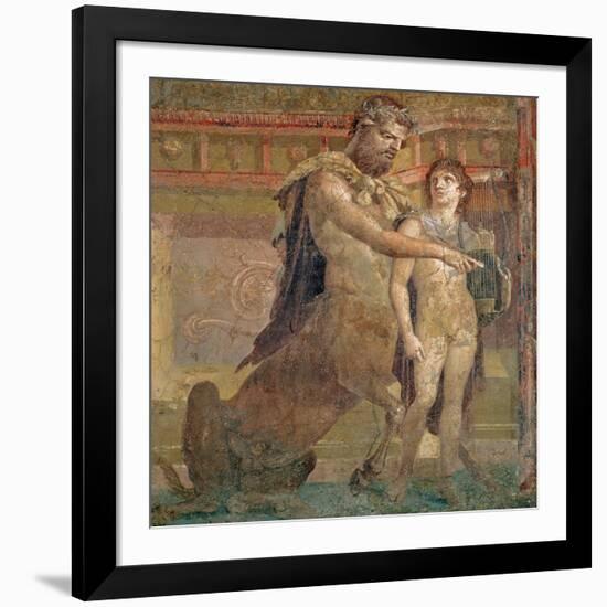 The Education of Achilles by Chiron, from Herculaneum-null-Framed Giclee Print