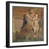 The Education of Achilles by Chiron, from Herculaneum-null-Framed Giclee Print