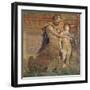 The Education of Achilles by Chiron, from Herculaneum-null-Framed Giclee Print