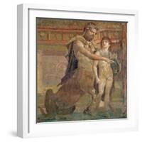 The Education of Achilles by Chiron, from Herculaneum-null-Framed Giclee Print