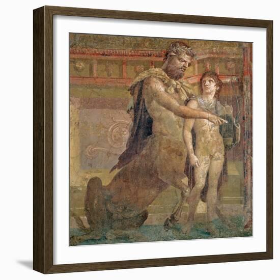 The Education of Achilles by Chiron, from Herculaneum-null-Framed Giclee Print