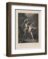 The Education of Achilles by the Centaur Chiron-Charles-Clément Bervic-Framed Giclee Print