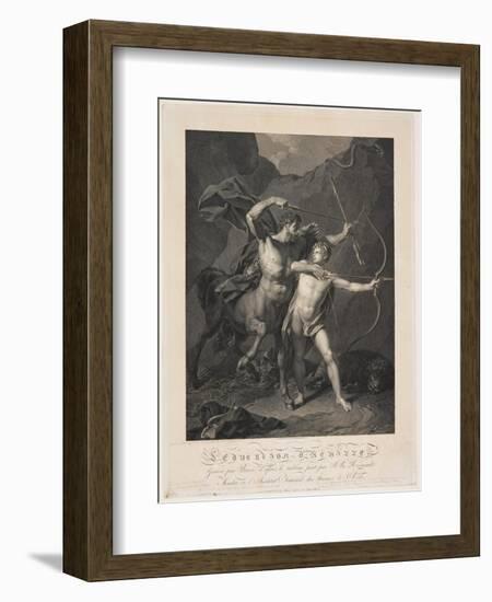 The Education of Achilles by the Centaur Chiron-Charles-Clément Bervic-Framed Giclee Print