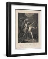 The Education of Achilles by the Centaur Chiron-Charles-Clément Bervic-Framed Giclee Print