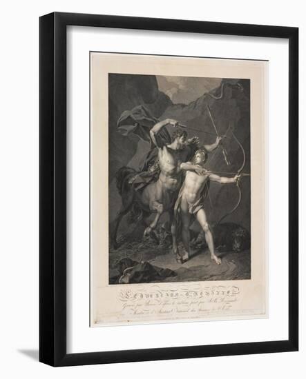 The Education of Achilles by the Centaur Chiron-Charles-Clément Bervic-Framed Giclee Print