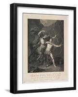 The Education of Achilles by the Centaur Chiron-Charles-Clément Bervic-Framed Giclee Print