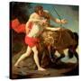 The Education of Achilles-Louis Francois Lagrenee-Stretched Canvas