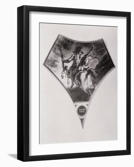The Education of Achilles-Eugene Delacroix-Framed Giclee Print