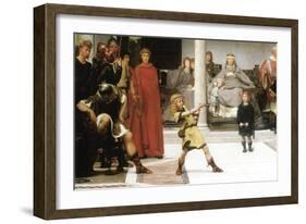 The Education of Children Clovis, Detail-Sir Lawrence Alma-Tadema-Framed Art Print