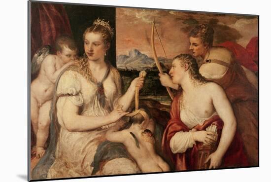 The Education of Cupid, circa 1565-Titian (Tiziano Vecelli)-Mounted Giclee Print