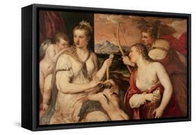 The Education of Cupid, circa 1565-Titian (Tiziano Vecelli)-Framed Stretched Canvas