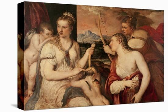 The Education of Cupid, circa 1565-Titian (Tiziano Vecelli)-Stretched Canvas