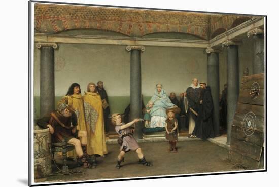 The Education of the Children of Clotilde and Clovis, 1868-Sir Lawrence Alma-Tadema-Mounted Giclee Print
