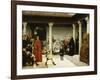 The Education of the Children of Clovis (School of Vengeance; Training of Clotilde's Sons)-Sir Lawrence Alma-Tadema-Framed Giclee Print