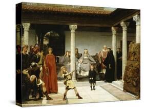 The Education of the Children of Clovis (School of Vengeance; Training of Clotilde's Sons)-Sir Lawrence Alma-Tadema-Stretched Canvas