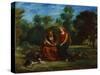The Education of the Virgin, 1852-Eugene Delacroix-Stretched Canvas