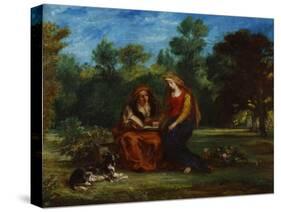 The Education of the Virgin, 1852-Eugene Delacroix-Stretched Canvas