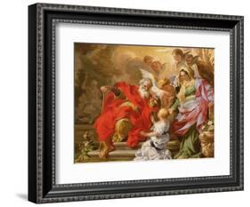 The Education of the Virgin, C.1715-Sebastiano Conca-Framed Giclee Print