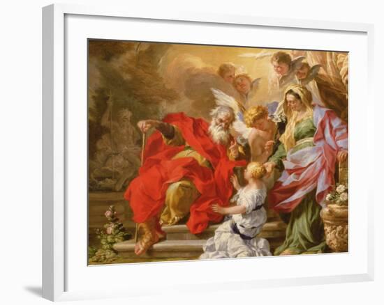 The Education of the Virgin, C.1715-Sebastiano Conca-Framed Giclee Print