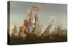 The 'Eendracht' and Other Shipping Off a Dutch Port-Hendrik van Minderhout-Stretched Canvas