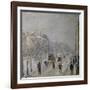 The Effect of Snow on the Boulevard's Appearance-Camille Pissarro-Framed Giclee Print