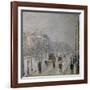 The Effect of Snow on the Boulevard's Appearance-Camille Pissarro-Framed Giclee Print