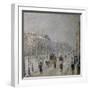 The Effect of Snow on the Boulevard's Appearance-Camille Pissarro-Framed Giclee Print