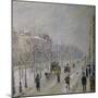 The Effect of Snow on the Boulevard's Appearance-Camille Pissarro-Mounted Giclee Print