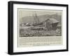 The Effect of the Gale, Wrecks at Wemyss on the Firth of Forth-null-Framed Giclee Print