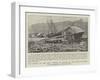 The Effect of the Gale, Wrecks at Wemyss on the Firth of Forth-null-Framed Giclee Print